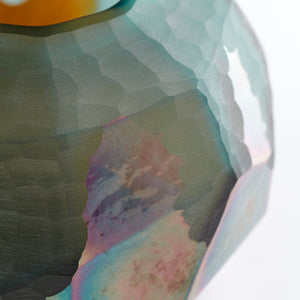 Roca Verde Vase in Green and Gold