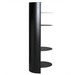 Fassbender Industrial Steel Bookcase Trio in Matte Black