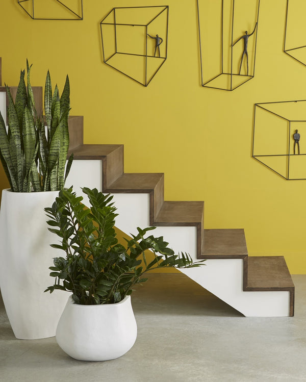 Claire Planter, White, Small