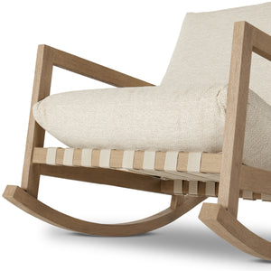 Aiken Outdoor Rocking Chair In Faye Sand