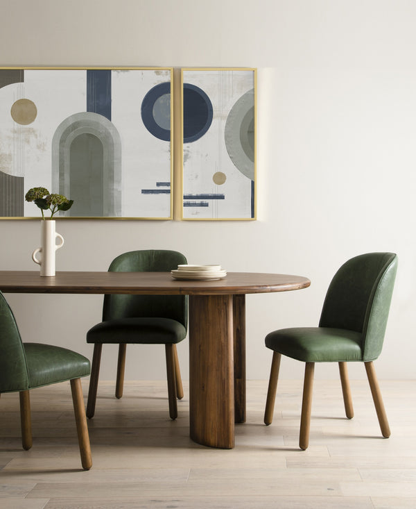 Paden Dining Table in Seasoned Brown Acacia