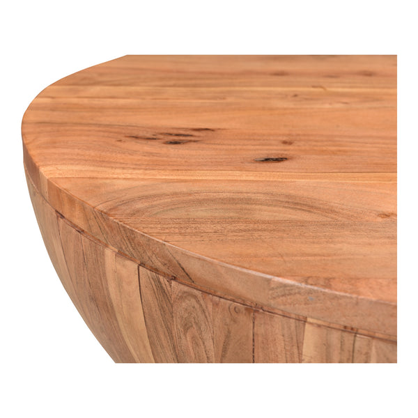 Eske Coffee Table with Swivel Storage in Natural
