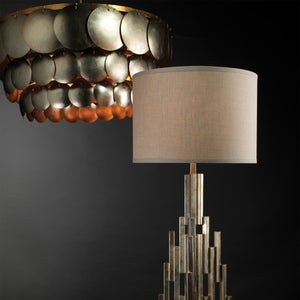 Calypso Three Tier 4-Light Iron Chandelier