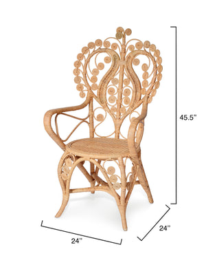  Hibiscus Rattan Arm Chair