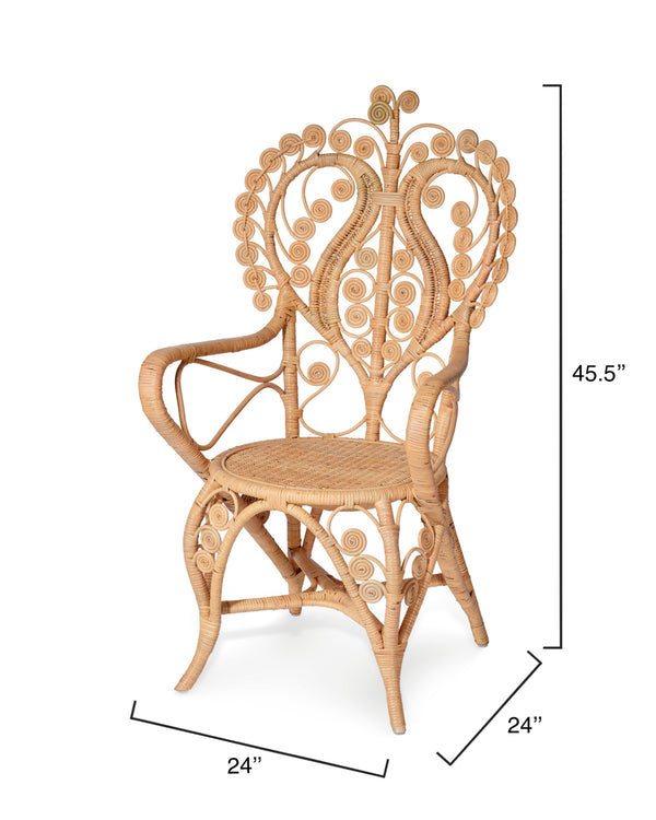  Hibiscus Rattan Arm Chair