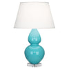 Egg Blue Double Gourd Table Lamp