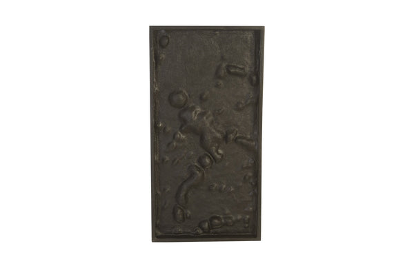 Splotch Wall Art, Silver, Rectangle - B