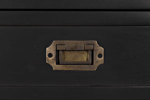 Charles Chest in Pale Mahogany with Brass Handles