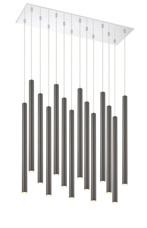 Forest 14 Light Island/Billiard in Chrome Finish