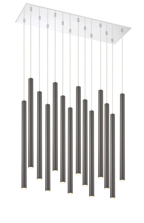 Forest 14 Light Island/Billiard in Chrome Finish