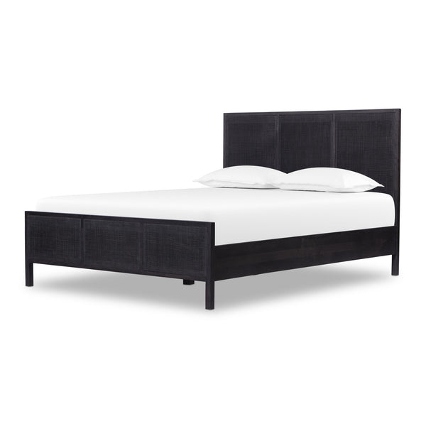 Sydney Queen Bed - Black Wash