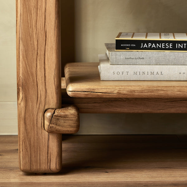 Marcia Low Console Table in French Oak