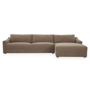 Moe's Farrow Sectional with Right Chaise in Taupe