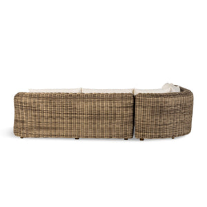 Messina Outdoor 3Pc Sectional - Venao Ivory