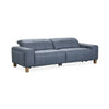 Alea Leather Power Recliner Sofa - Smoke Blue
