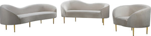 Bradford Chair In Cream Velvet