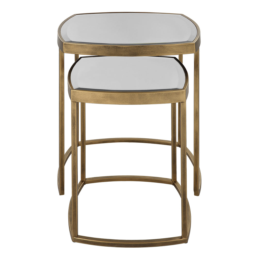 Vista Gold Nesting Tables, Set Of 2