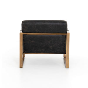 Jules Leather Chair-Rialto Ebony