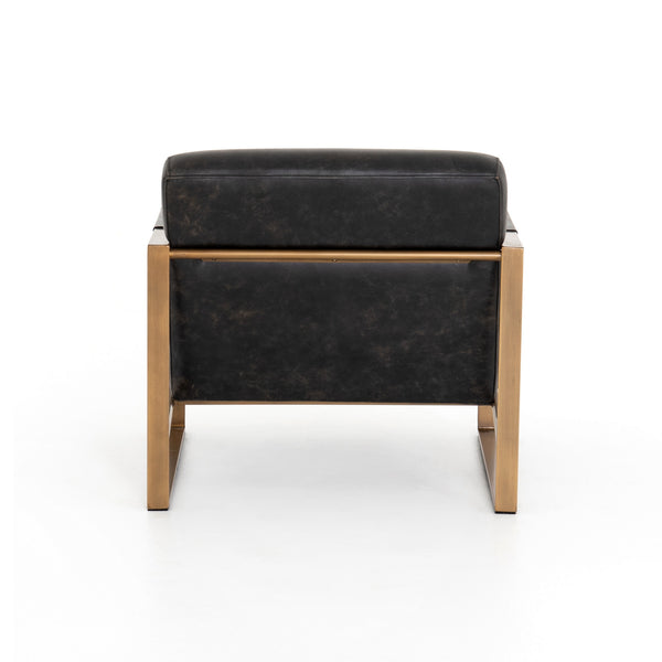 Jules Leather Chair-Rialto Ebony