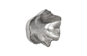 Cast Onyx Wall Bowl, Silver, Small