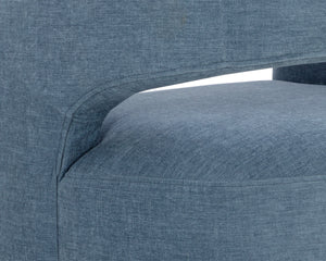 LLORET WHEELED DINING ARMCHAIR - DANNY ICEBERG