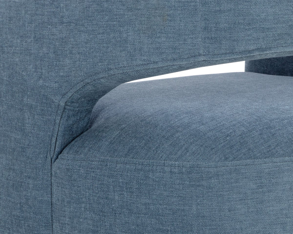 LLORET WHEELED DINING ARMCHAIR - DANNY ICEBERG