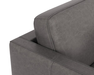 KARMELO ARMCHAIR - VINTAGE CHARCOAL LEATHER