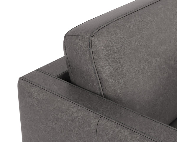 KARMELO ARMCHAIR - VINTAGE CHARCOAL LEATHER