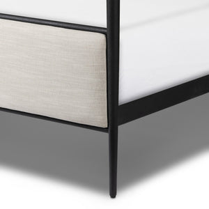 Xander Canopy King Bed - Savoy Parchment