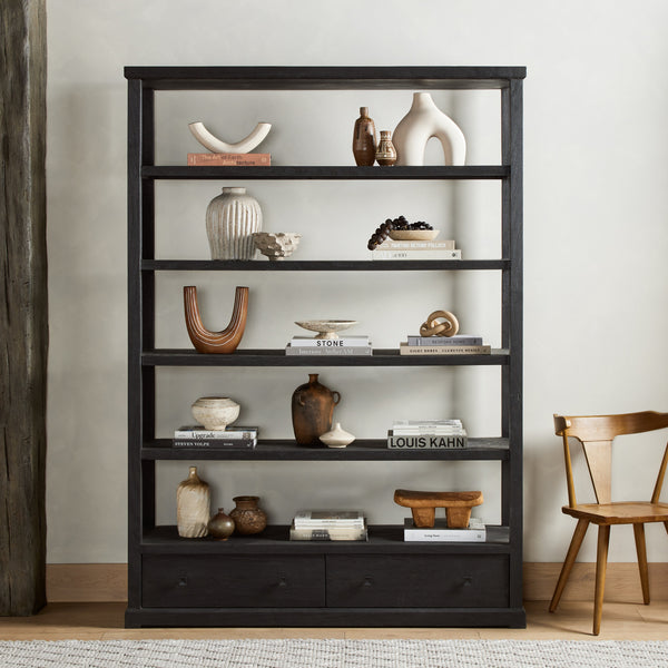Woodmore Bookcase In Dark Totem