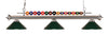 Shark 3 Light Billiard Light in Brushed Nickel Finish