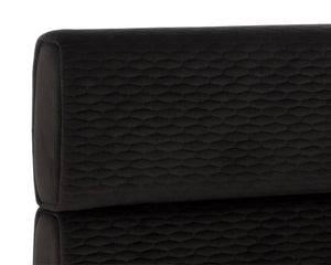 BECKHAM BED - QUEEN - QUILTED ABBINGTON CHARRED BROWN