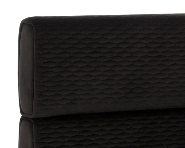BECKHAM BED - QUEEN - QUILTED ABBINGTON CHARRED BROWN
