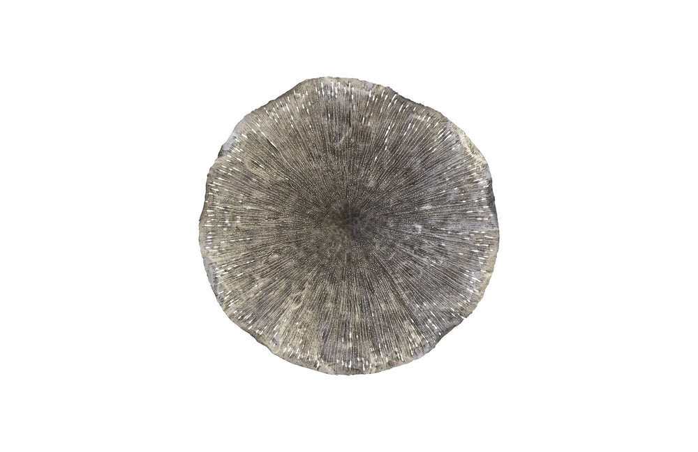 Lotus Wall Art, Silver/Black, Large