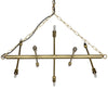 Sperato Chandelier, Antique Brass
