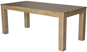 Bedford 75" Rect. Dining Table Square Legs In Brushed Smoke