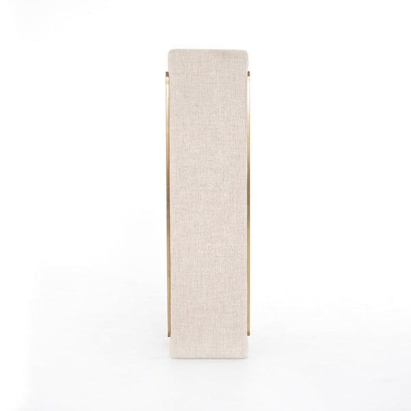 Sled Bench in Thames Cream