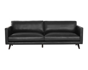 ROGERS SOFA - CORTINA BLACK LEATHER