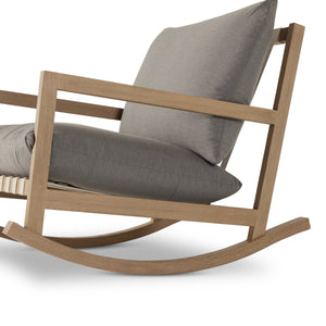 Aiken Outdoor Rocking Chair In Charcoal