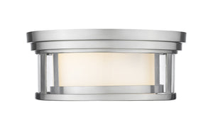 Willow 2 Light Flush Mount in Brushed Nickel Finish