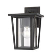 Seoul 1 Light Outdoor Wall Sconce in Oil Rubbed Bronze Finish