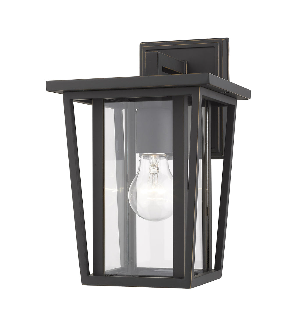 Seoul 1 Light Outdoor Wall Sconce in Oil Rubbed Bronze Finish