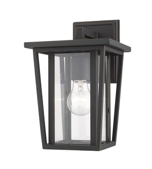 Seoul 1 Light Outdoor Wall Sconce in Oil Rubbed Bronze Finish