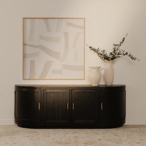 Moe's Nicola Media Cabinet with Curved Doors