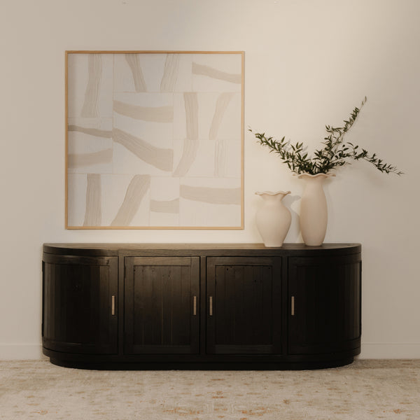 Moe's Nicola Media Cabinet with Curved Doors