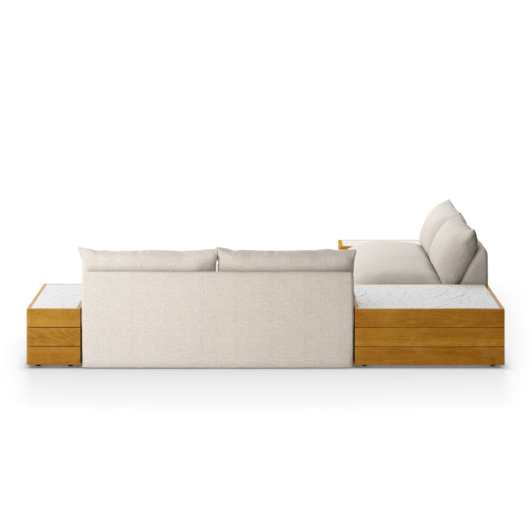 Grant Outdoor 2 Pc Sec W/Coffee&end In Sand