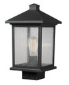 Portland 1 Light Post Mount Light in Oil Rubbed Bronze Finish