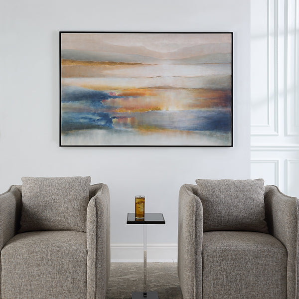 Seafaring Dusk Hand Painted Abstract Art