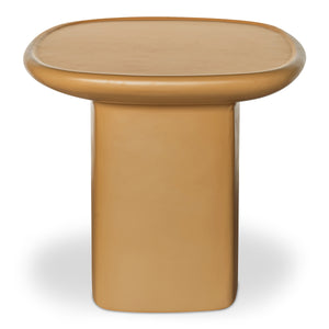 Moe's Manon Outdoor Side Table in Deep Yellow