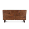 London Loft 71-Inch Acacia Wood Dresser in Walnut Finish
